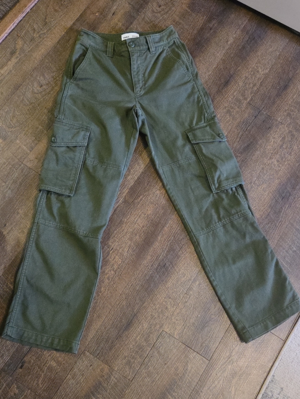 Olive Green Cargo Pants with Utility Pockets
